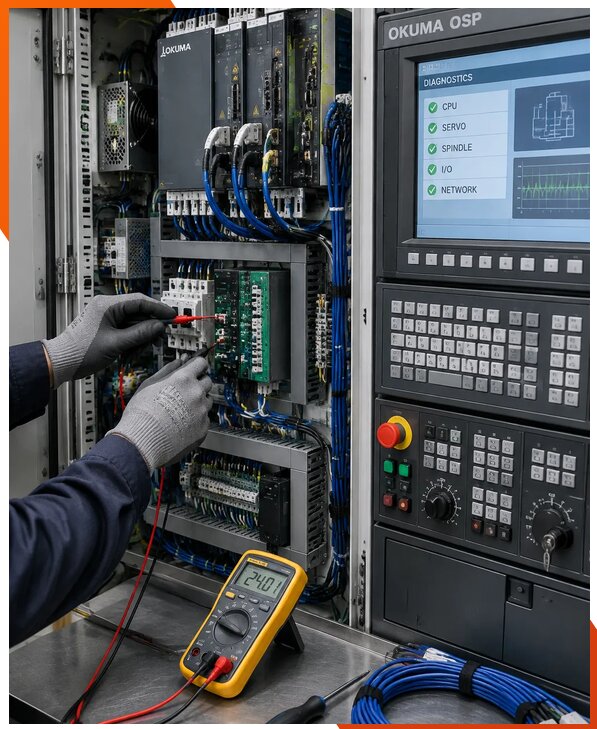 Ремонт систем ЧПУ Okuma OSP в Ижевске